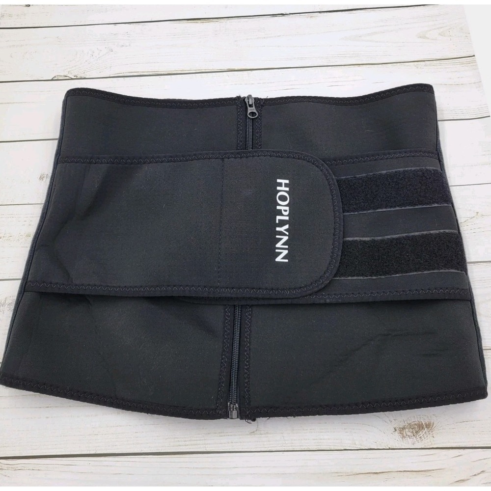 HOPLYNN Neoprene Sweat Waist Trainer Corset Trimmer with Zipper‎ Closure